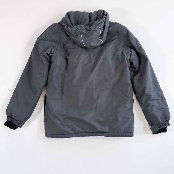 KAMIK Weatherproof Insulated Fleece Lined Ski Snowboard Jacket Grey Boy SZ 16 - Picture 4 of 12